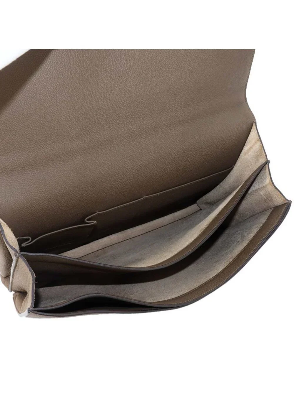 Hermes Sac a Depeche 38 Briefcase Business Togo Taupe